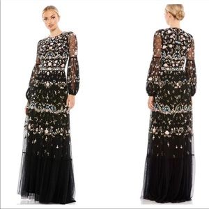 Mac Duggal Embroidered Gown size 14